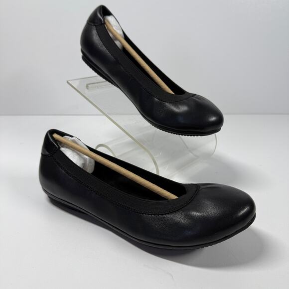 NIB • Lands End Women's Comfort Elastic Leather Ballet
 Size: 6W - Picture 1 of 7